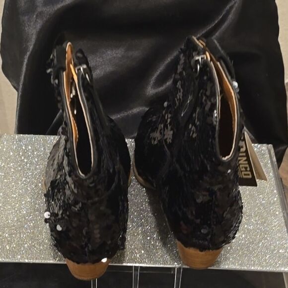 Dingo Bling Thing Sequin Western Boot- Black - Picture 13 of 13